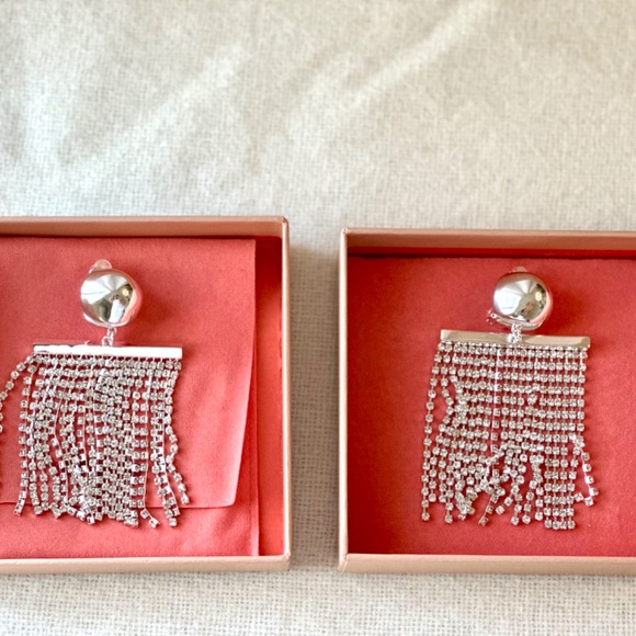 Authentic Cult Gaia Farah Rhinestone Earring - Silver - Picture 3 of 8